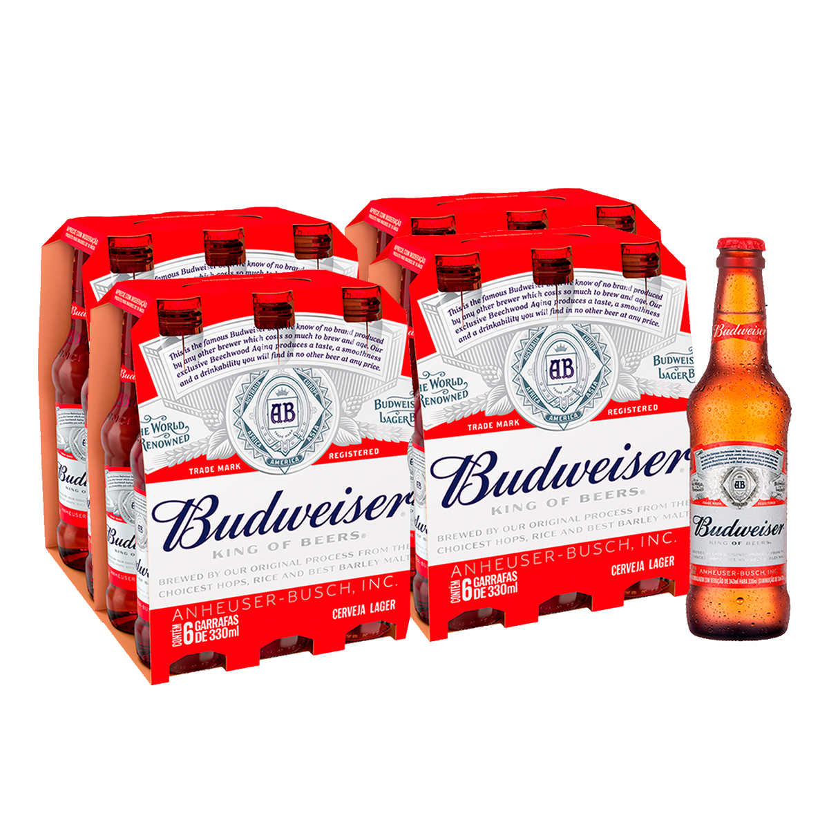 Cerveja Budweiser Long Neck 330ml