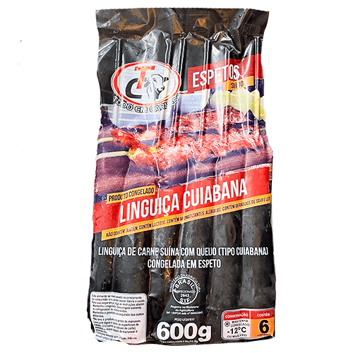 Espeto de Linguiça Cuiabana Bovina - 600g - Viva Espetos