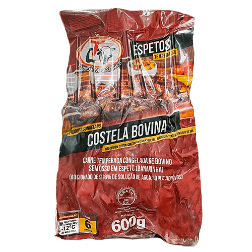 Espetinho De Costela Bovina 600G